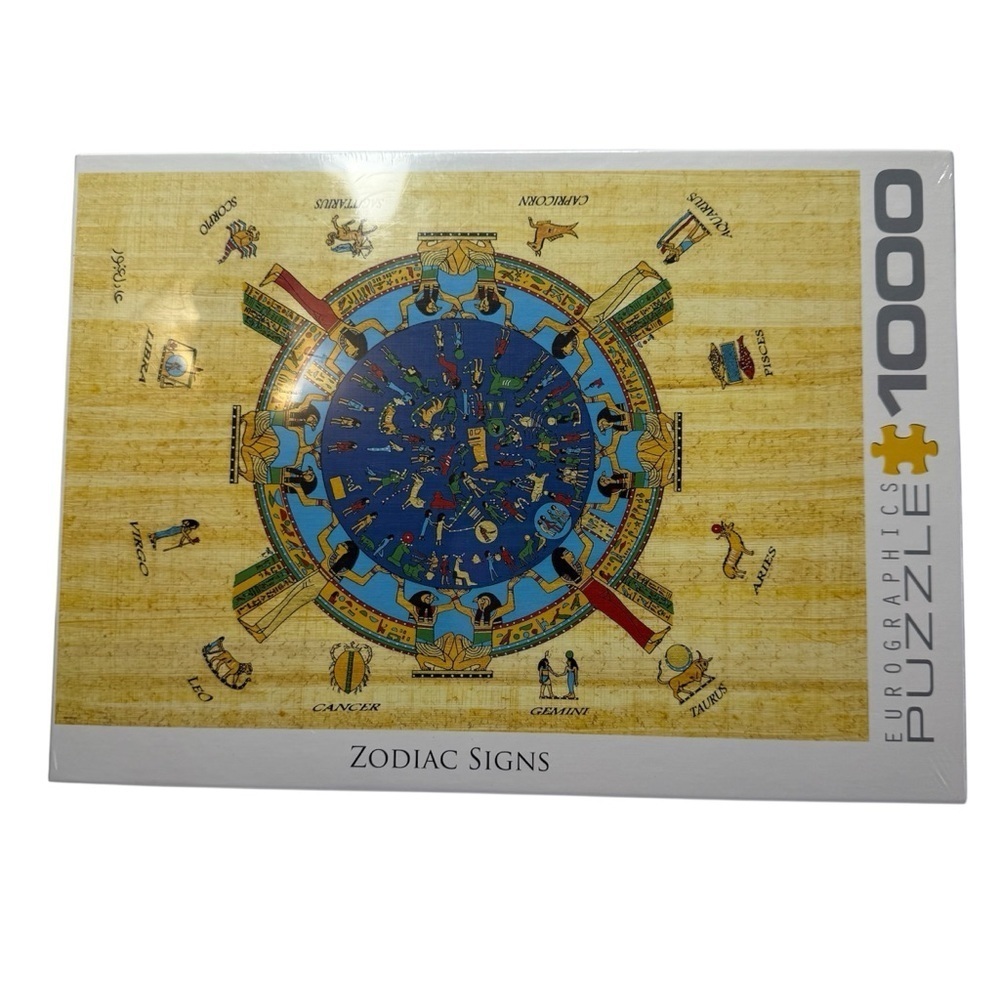 Eurographics Zodiac Signs 1000 Piece Jigsaw Puzzle Egyptian Astrology New